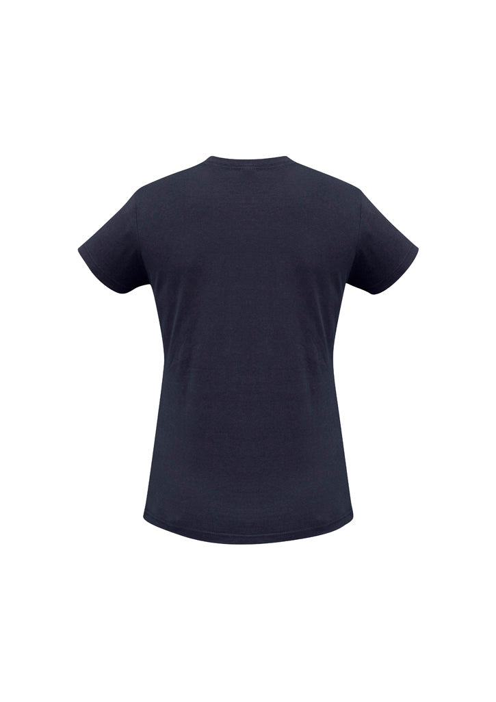 Ice Womens Short Sleeve Tee - Navy - Back
