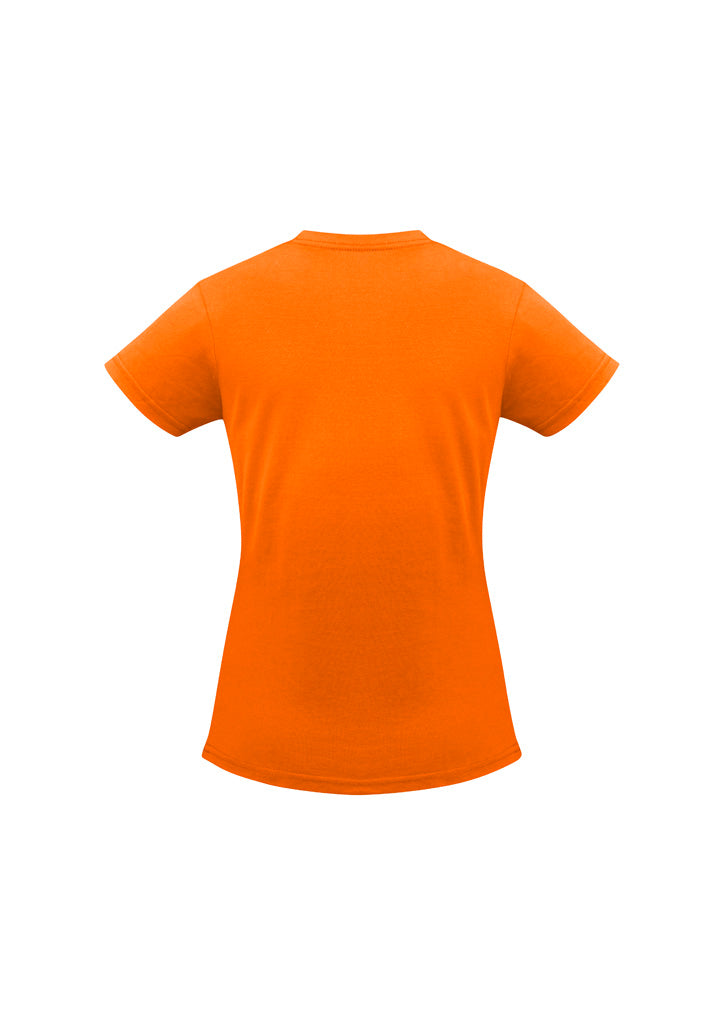 Ice Womens Short Sleeve Tee - Orange - Back