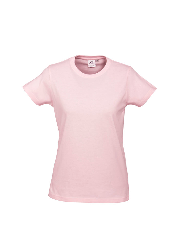 Ice Womens Short Sleeve Tee - Pink - Front