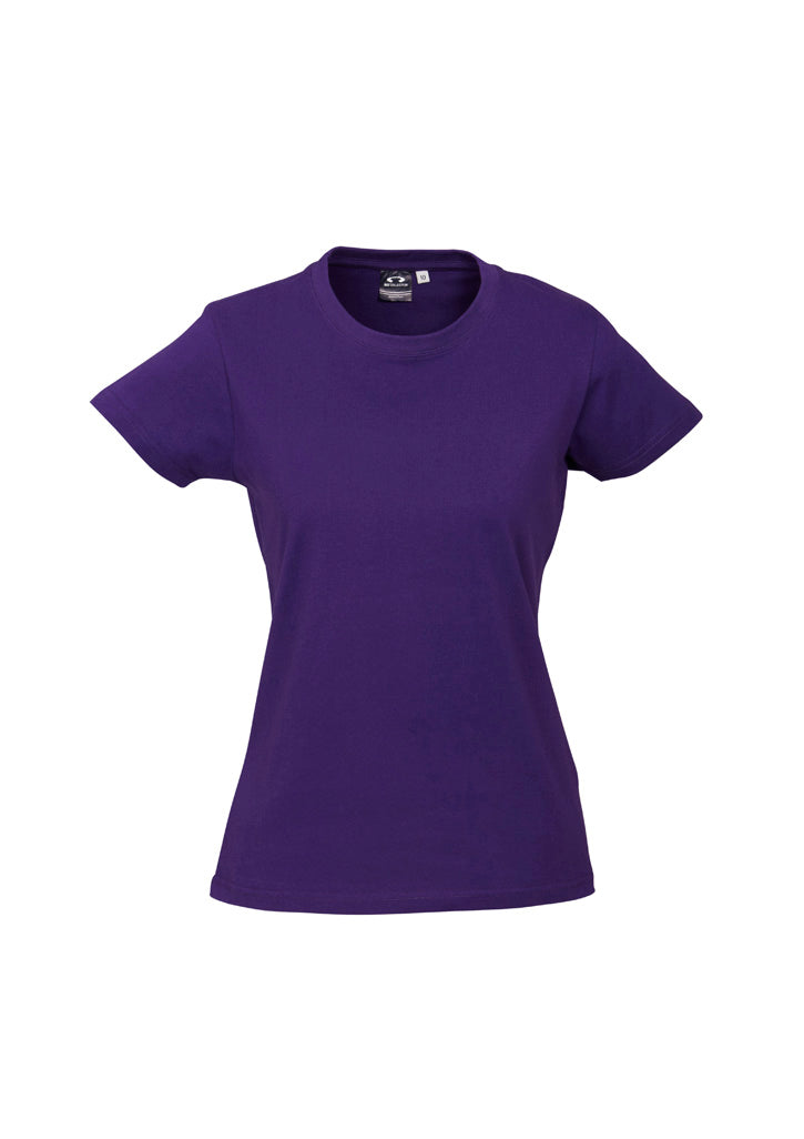 Ice Womens Short Sleeve Tee - Purple - Front