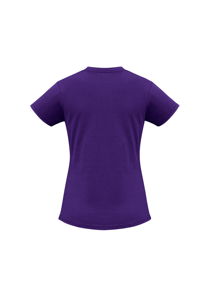 Ice Womens Short Sleeve Tee - Purple - Back