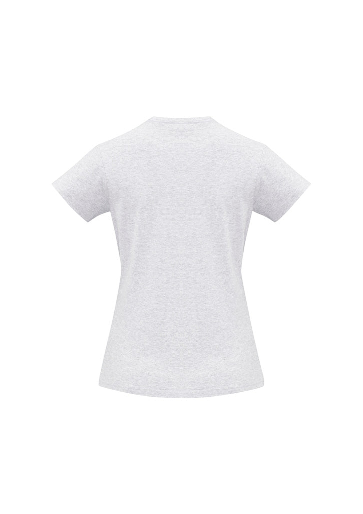 Ice Womens Short Sleeve Tee - Snow Marle - Back