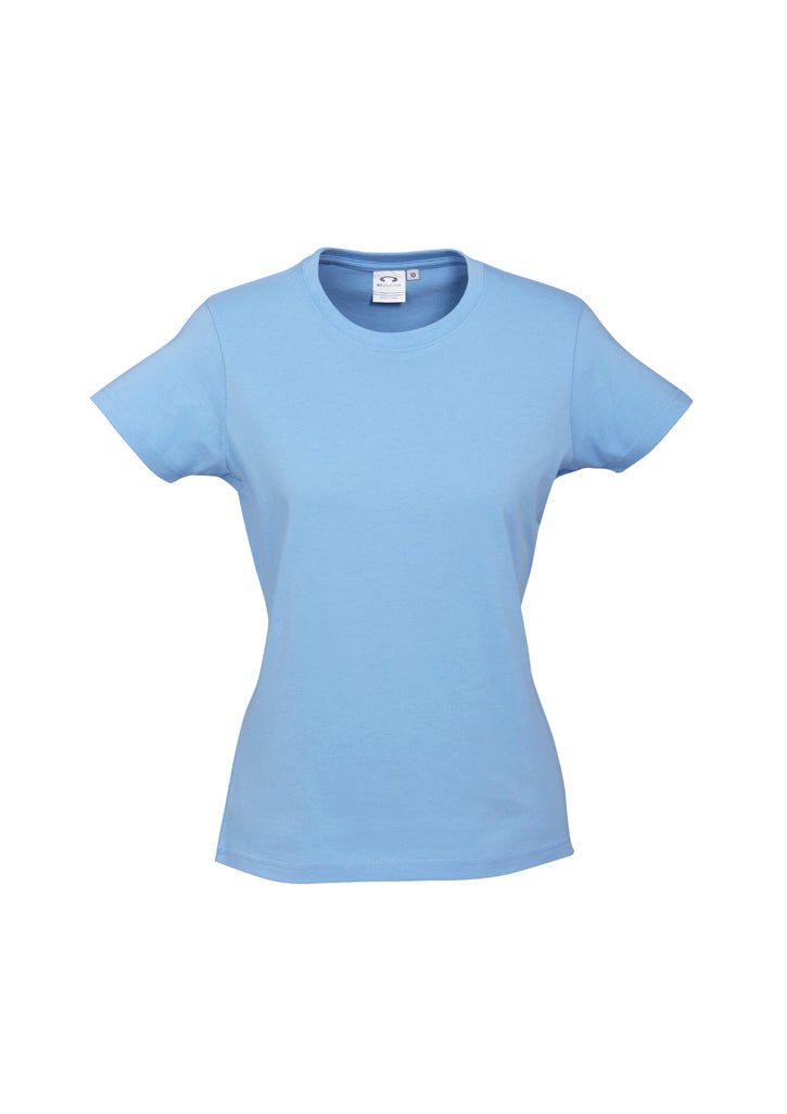 Ice Womens Short Sleeve Tee - Spring Blue - Front