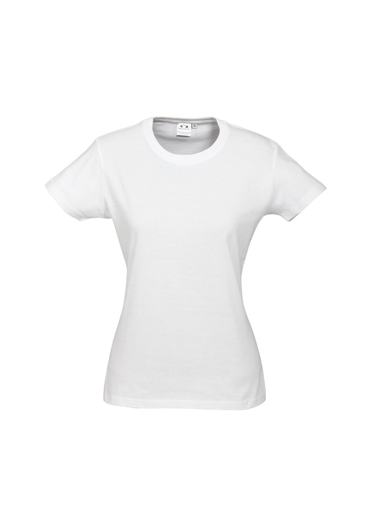 Ice Womens Short Sleeve Tee - White - Front