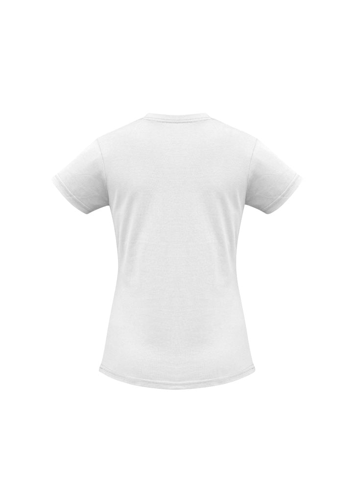 Ice Womens Short Sleeve Tee - White - Back