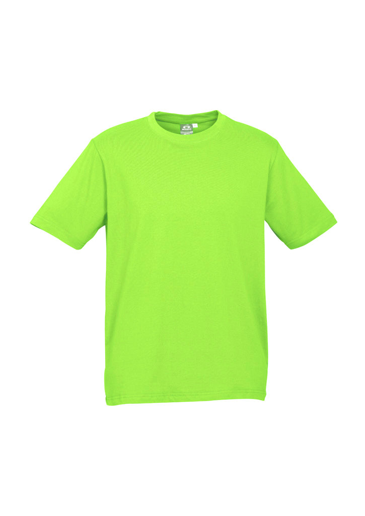 Ice Kids Short Sleeve Tee - Fluoro Yellow/Lime - Front