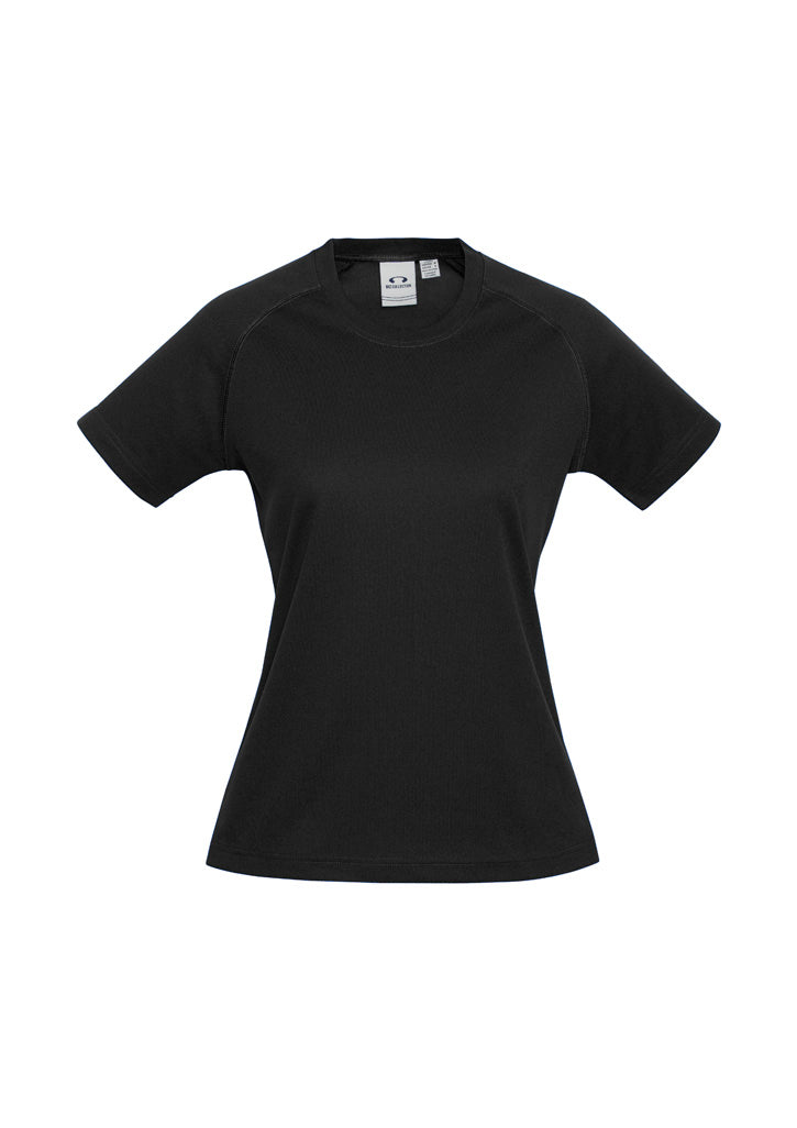 Sprint Womens Short Sleeve Tee - Black - Front