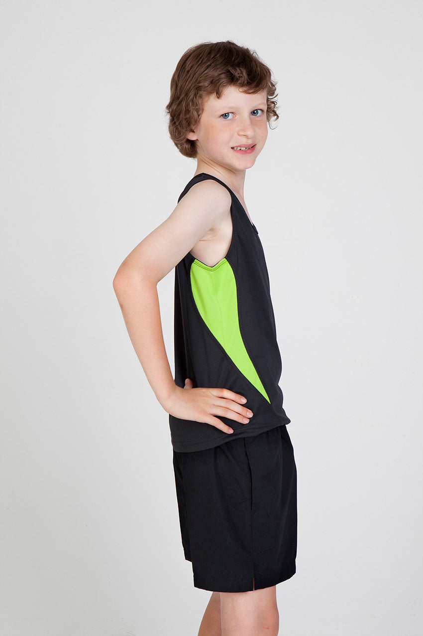 Kids Accelerator Cool-Dry Singlet - view