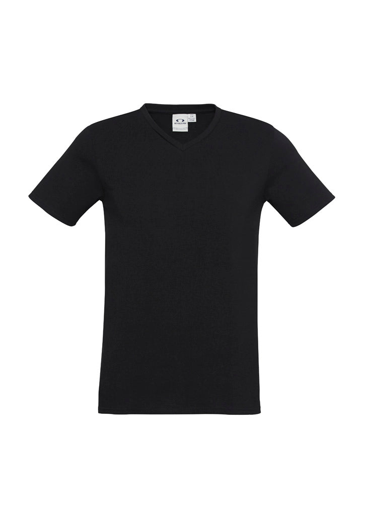 Viva Mens Short Sleeve Tee - Black - Front