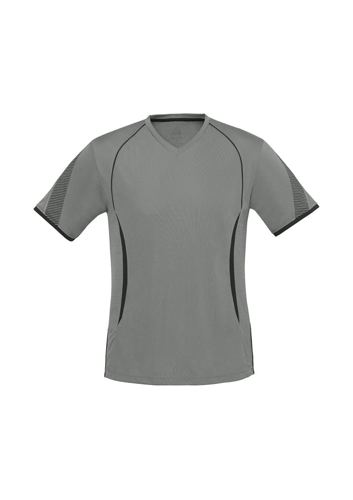 Razor Mens Short Sleeve Tee - Ash/Black - Front