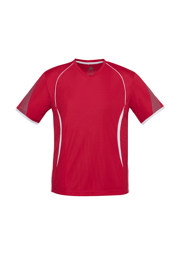 Razor Mens Short Sleeve Tee - Red/White - Front