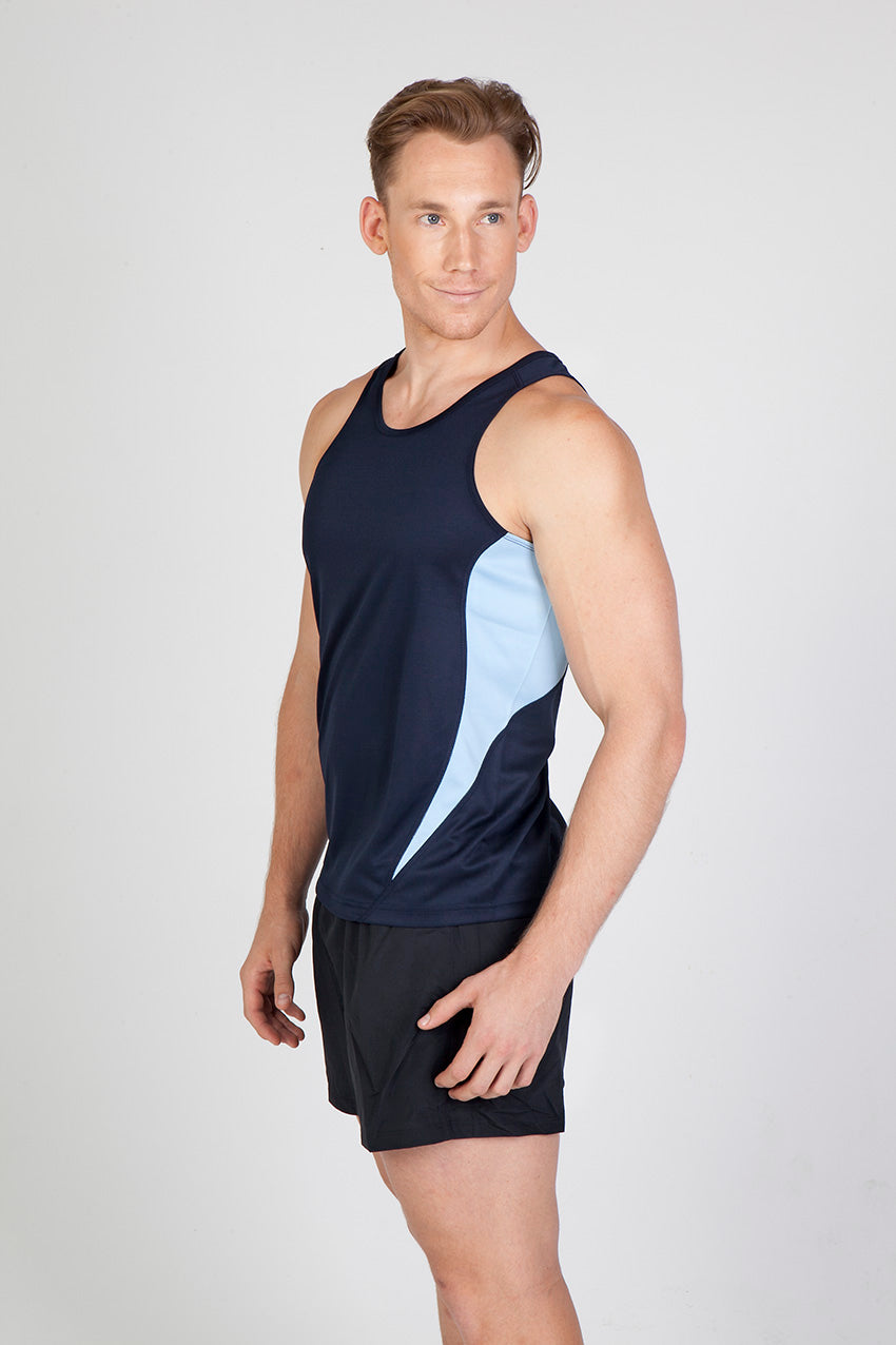 Mens Accelerator Cool Dry Singlet - view