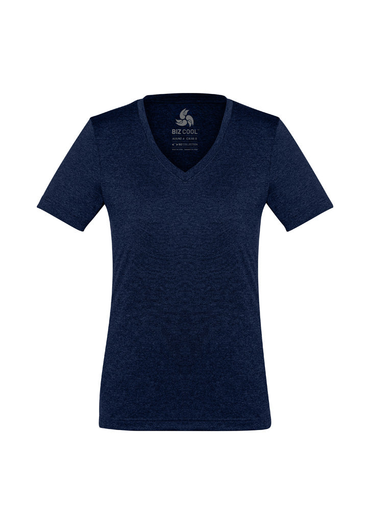 Aero Womens Short Sleeve Tee - Navy - Front