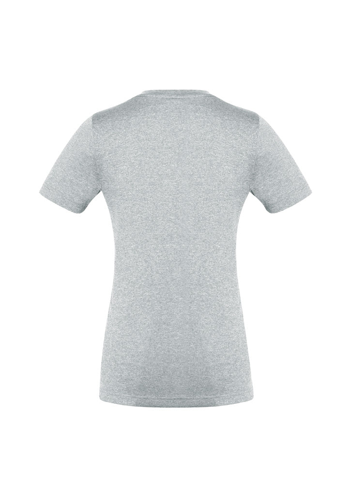 Aero Womens Short Sleeve Tee - Silver - Back