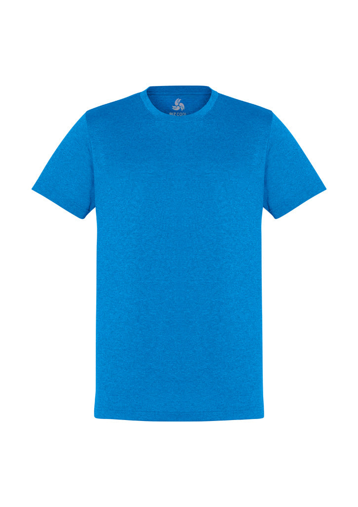 Aero Mens Short Sleeve Tee - Cyan - Front
