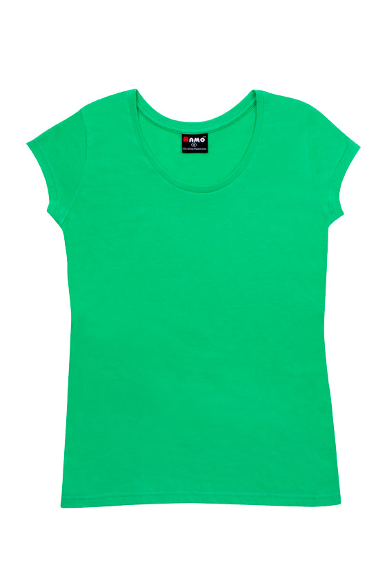 Women's Jersey Scoop  Neck T-shirt - Emerald Green - Front