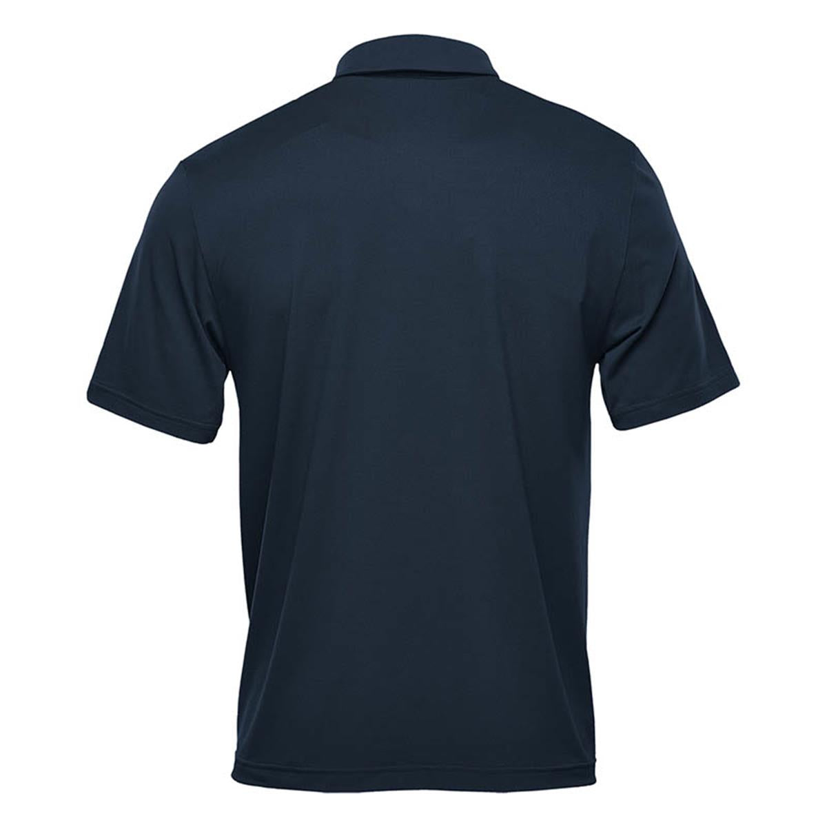 Men's Camino Performance Short Sleeve Polo - Navy - Back