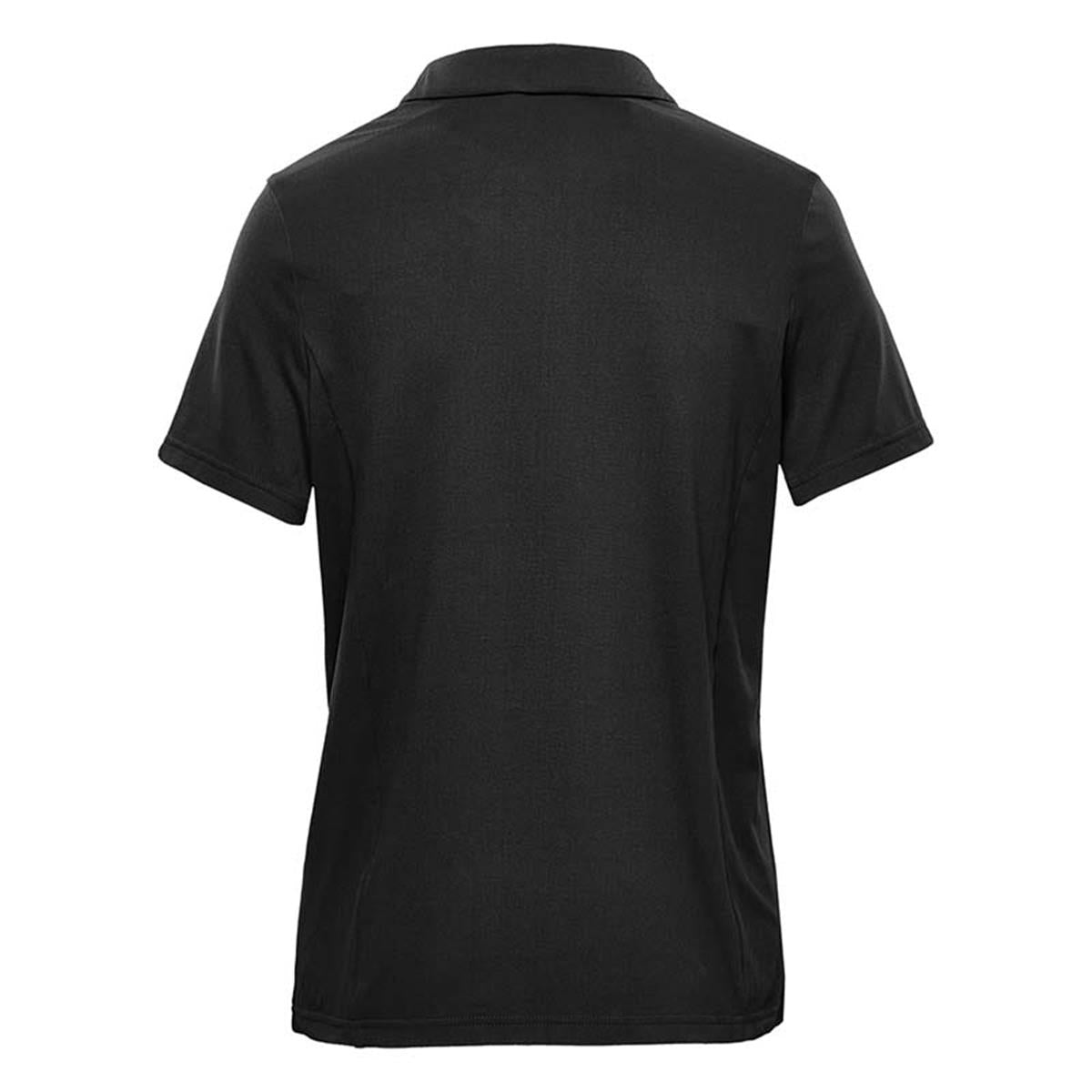 Women's Camino Performance Short Sleeve Polo - Black - Back