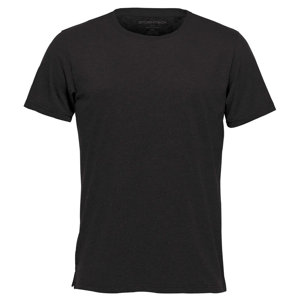 Men's Torcello Crew Neck Tee - Black - Front
