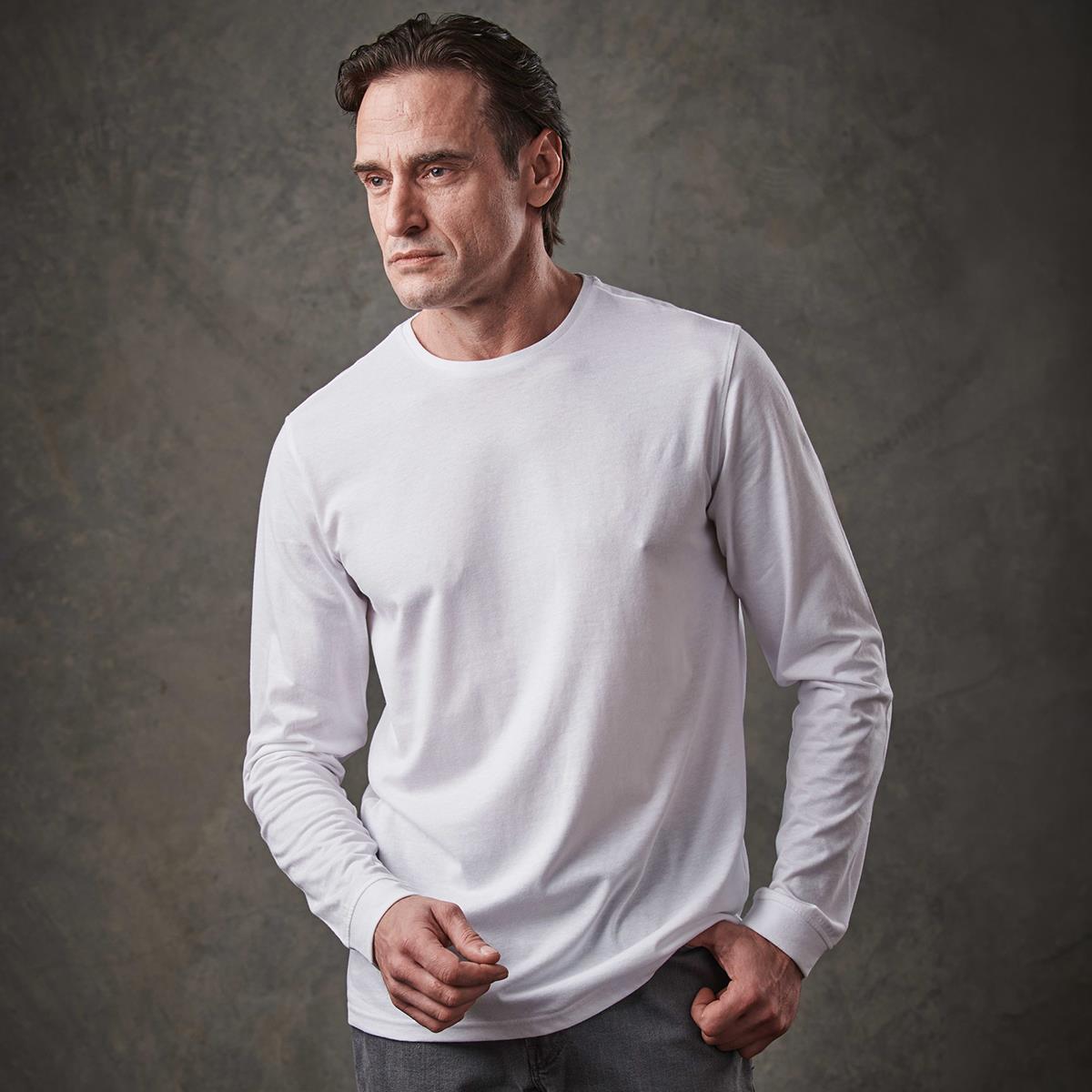 Men's Torcello L/S Tee - White - Back