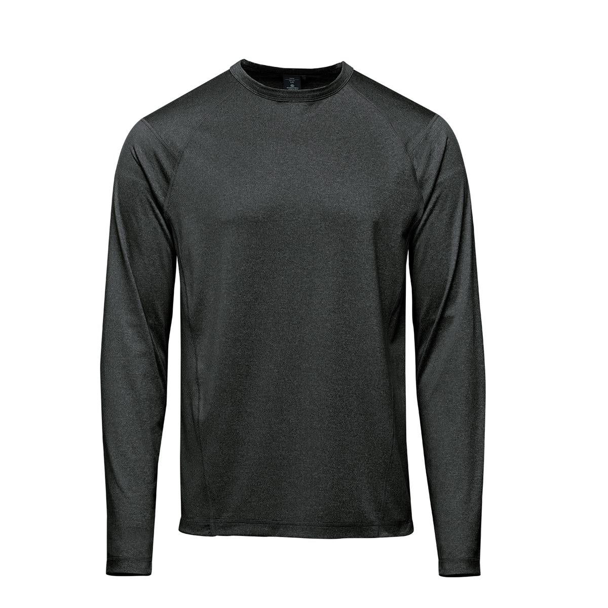 Men's Volante H2X-Dry L/S Tee - Charcoal Heather - Front