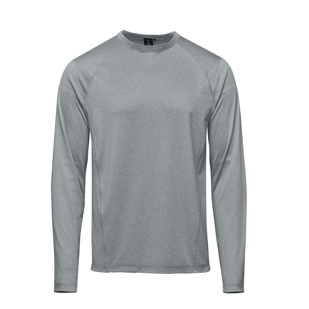 Men's Volante H2X-Dry L/S Tee - Granite Heather - Front