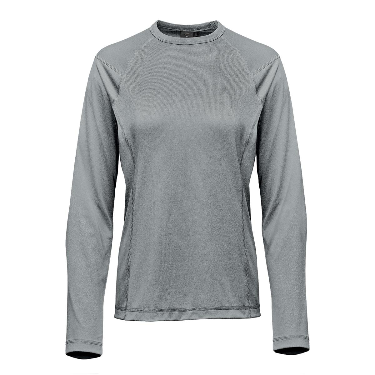 Women's Volante H2X-Dry L/S Tee - Granite Heather - Front