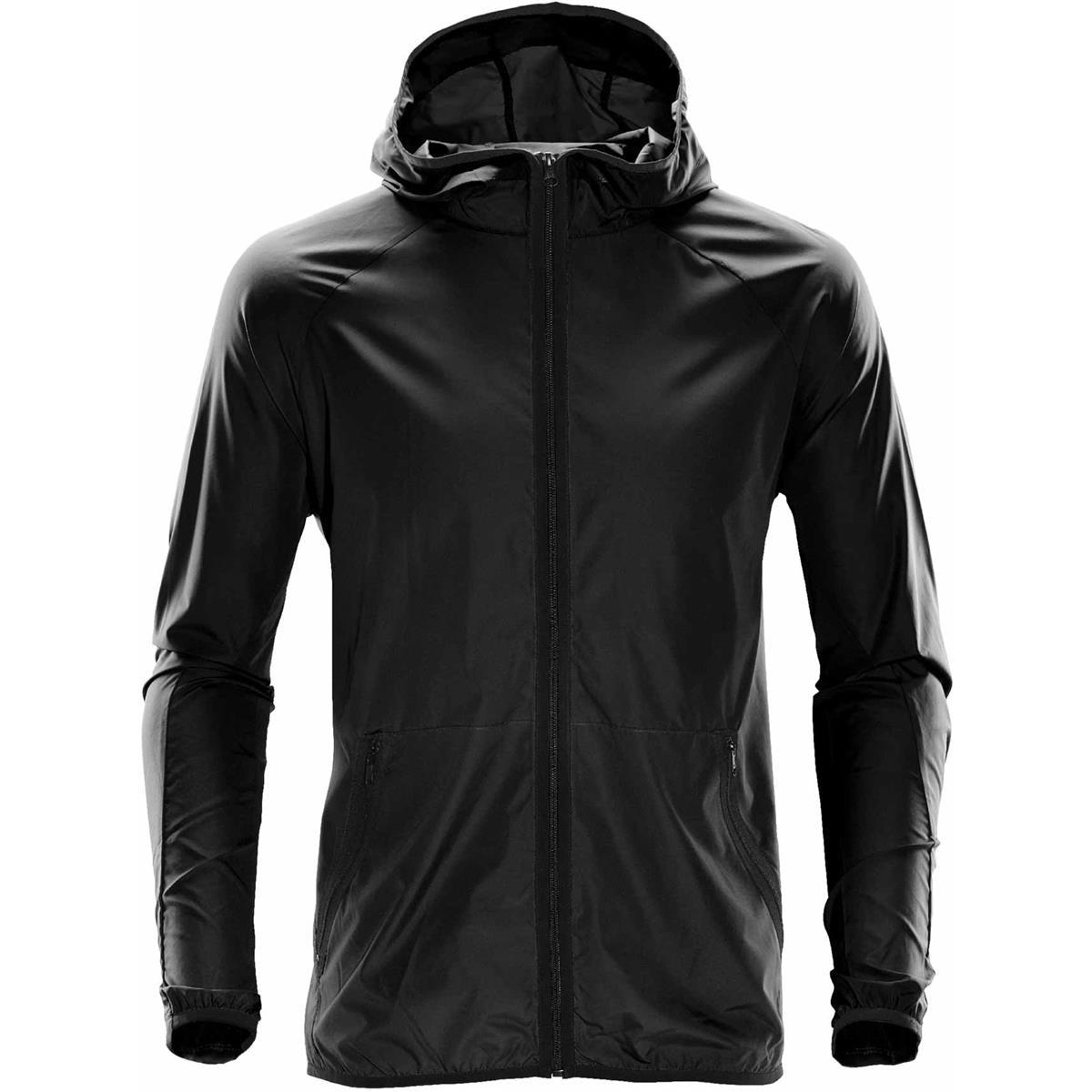 Men's Ozone Hooded Shell - Black - Front