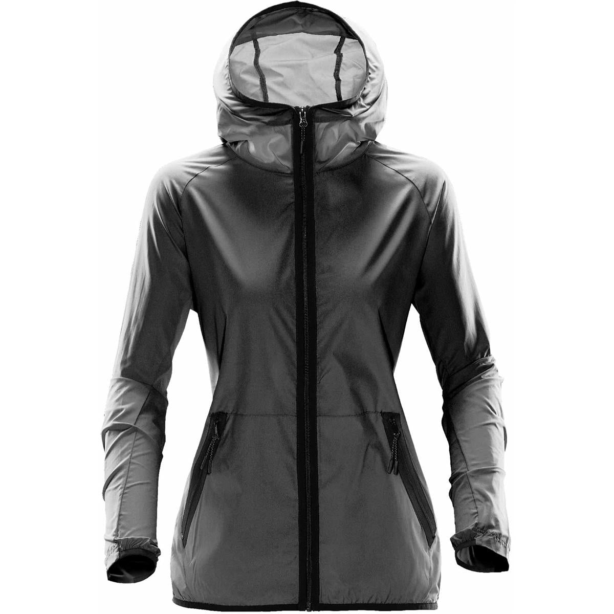 Women's Ozone Hooded Shell - Dolphin - Front