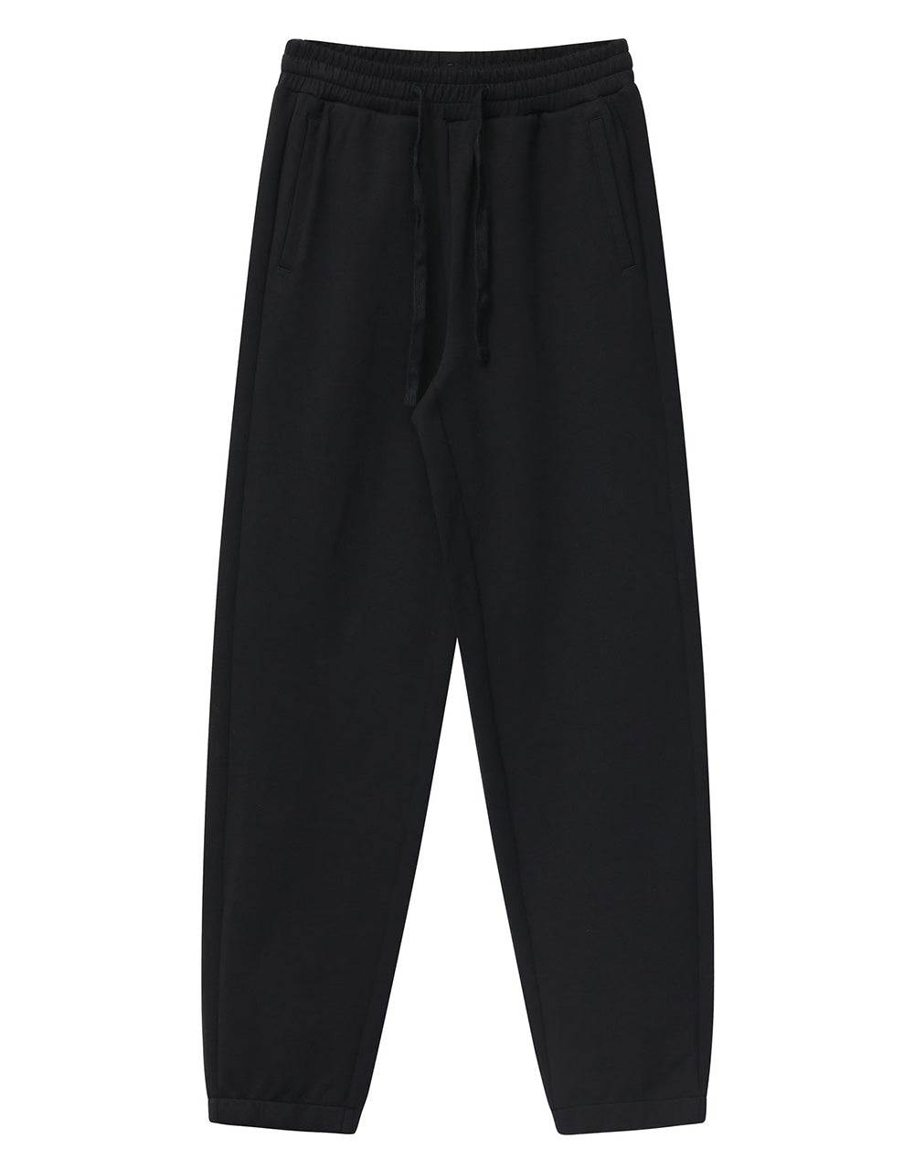 Airlayered CVC Sweatpants Unisex - Black - Front