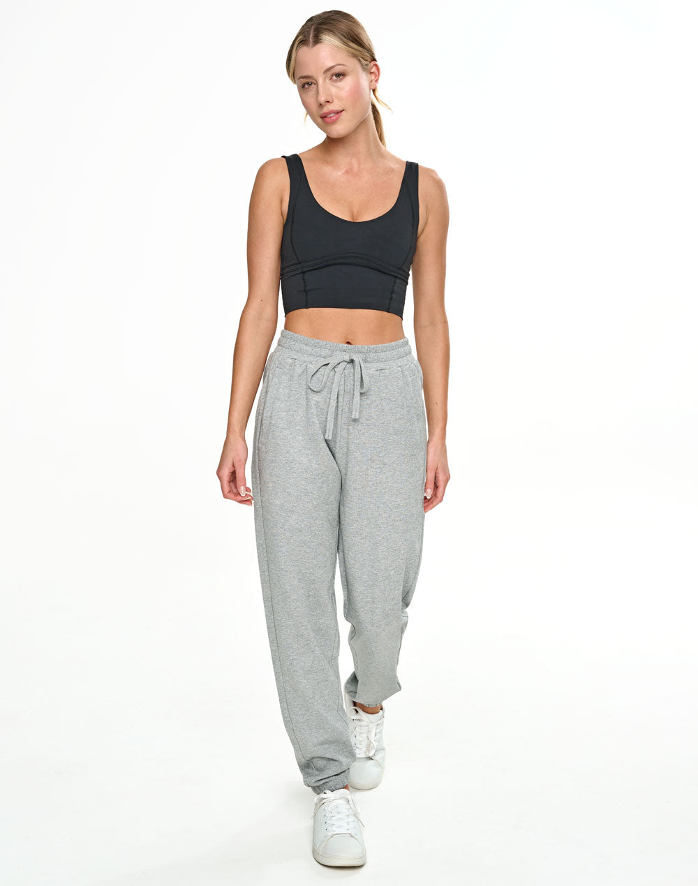 Airlayered CVC Sweatpants Unisex - Grey - Model