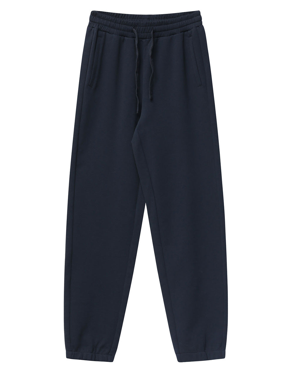 Airlayered CVC Sweatpants Unisex - Navy - Front
