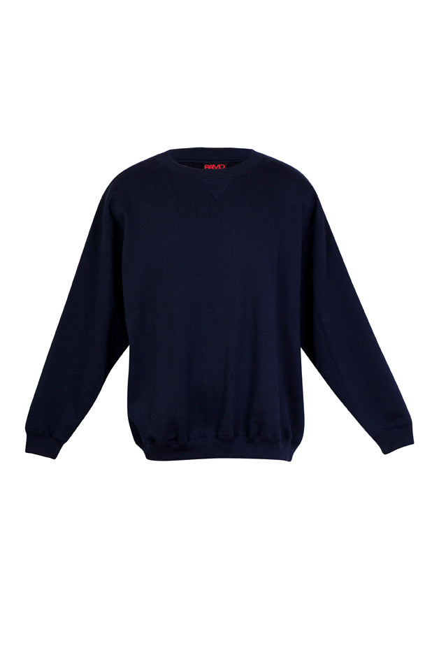 Adult Poly cotton fleece sloppy joe - Navy Blue - Front