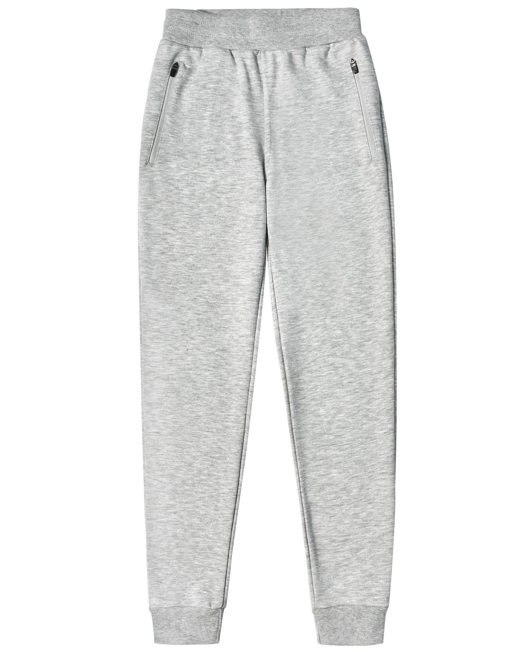 Kids French Terry Track Pants - Grey - Front