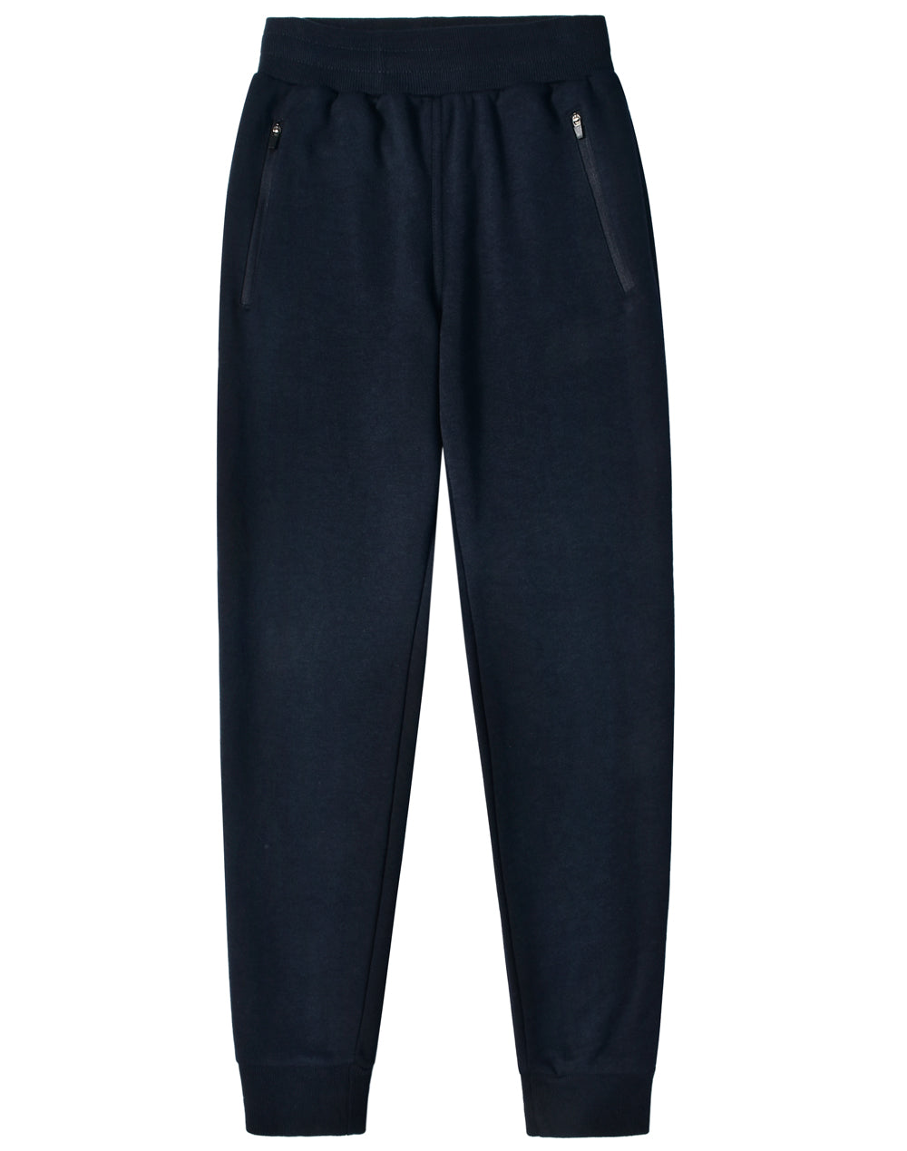 Kids French Terry Track Pants - Navy - Front