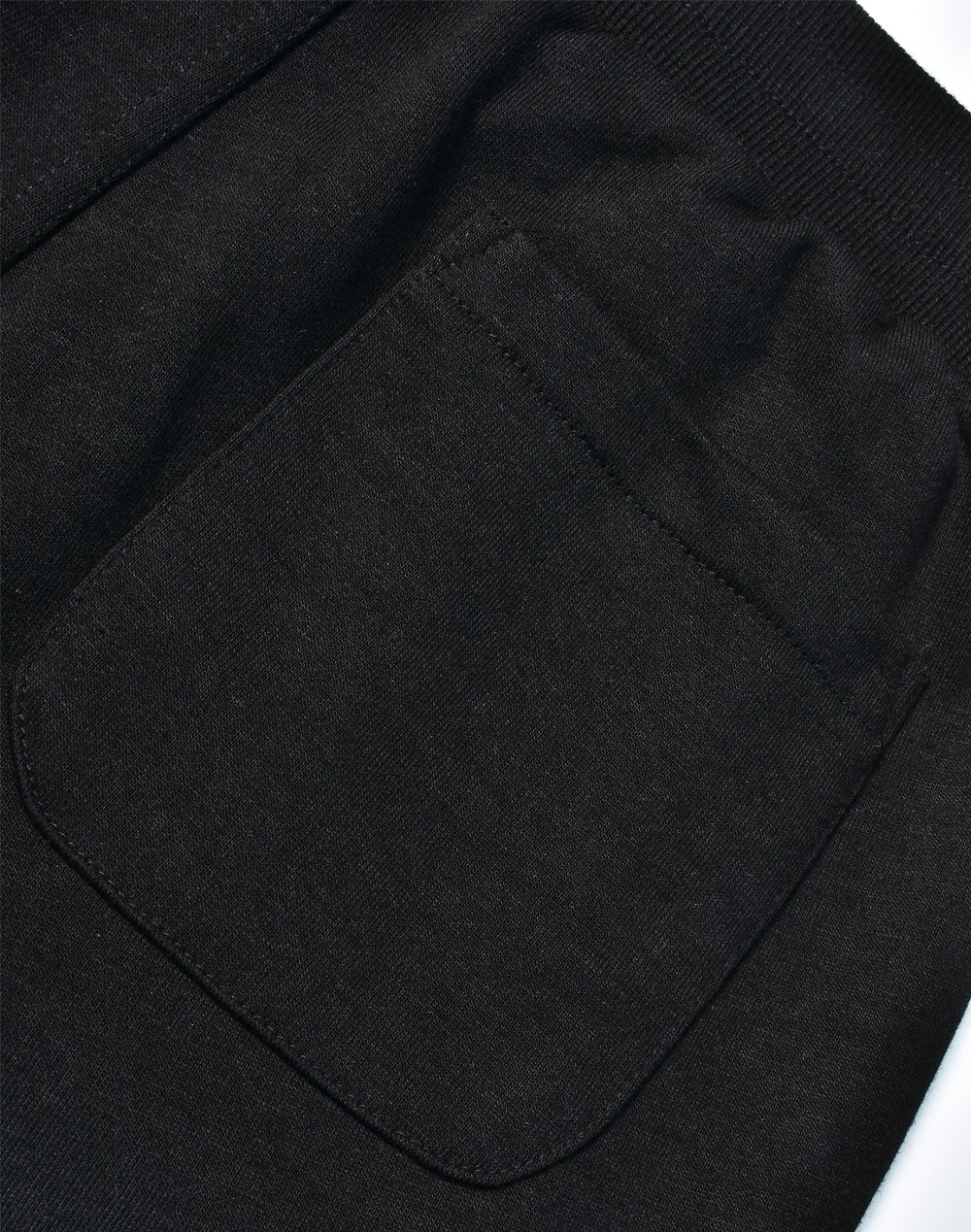 Adults French Terry Track Pants - Black - Back