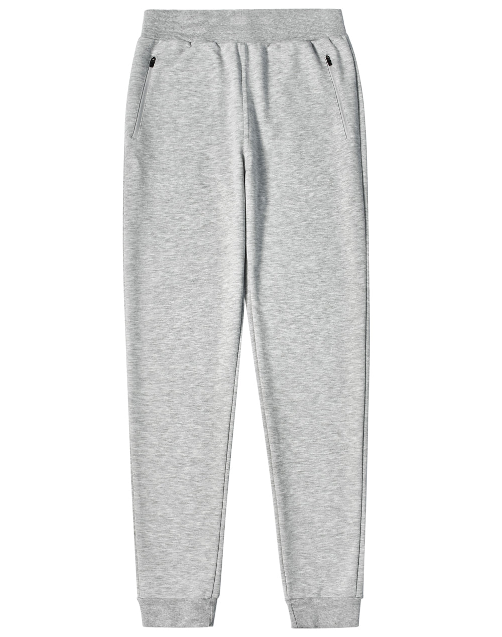 Adults French Terry Track Pants - Grey - Front