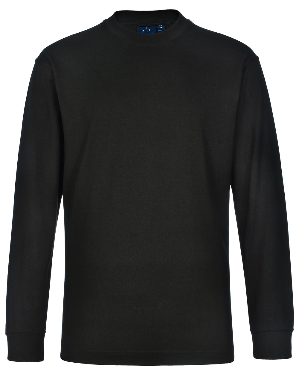 London Long Sleeve Tee Mens - Black - Front