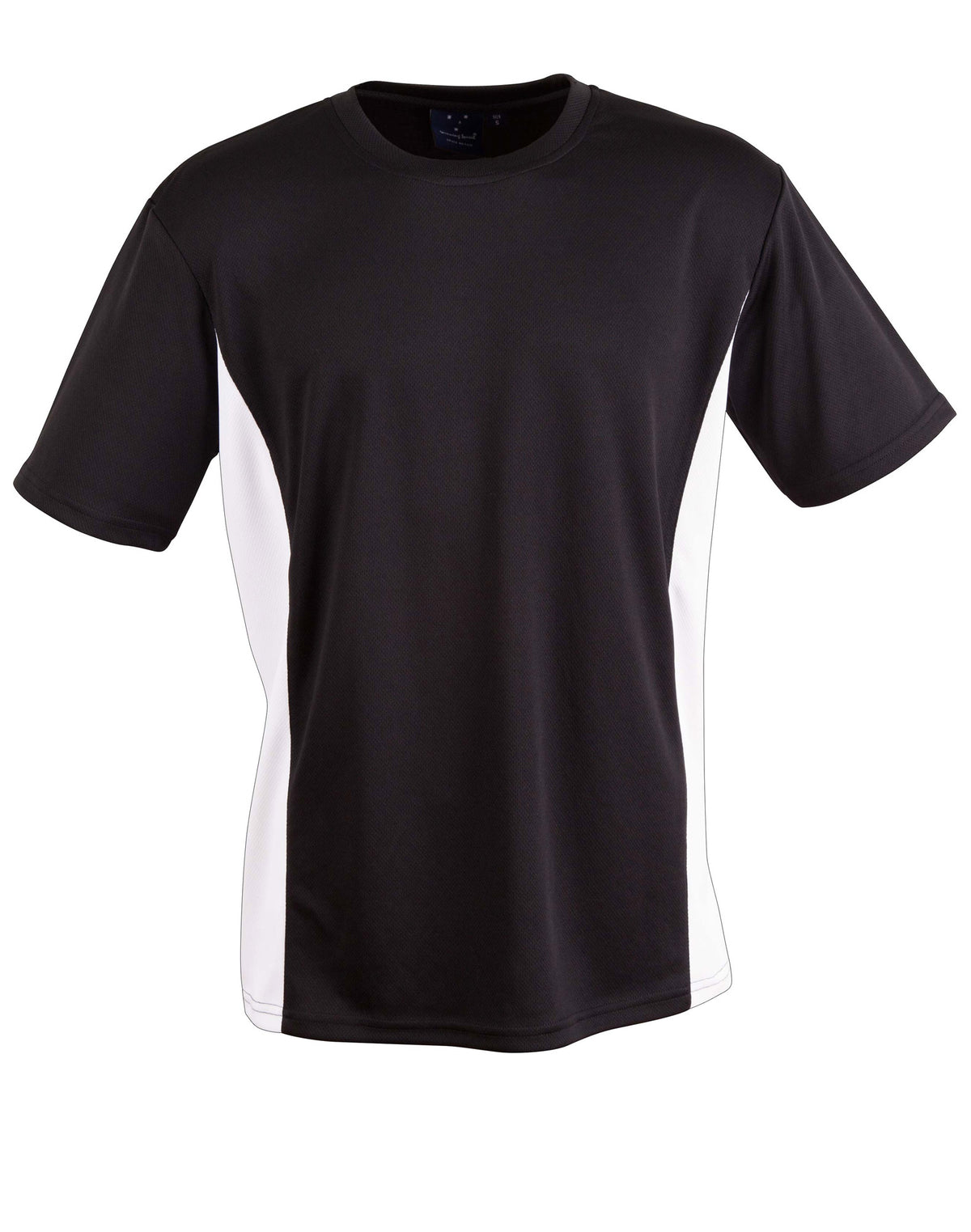 Teammate Tee Unisex - Black/White - Front