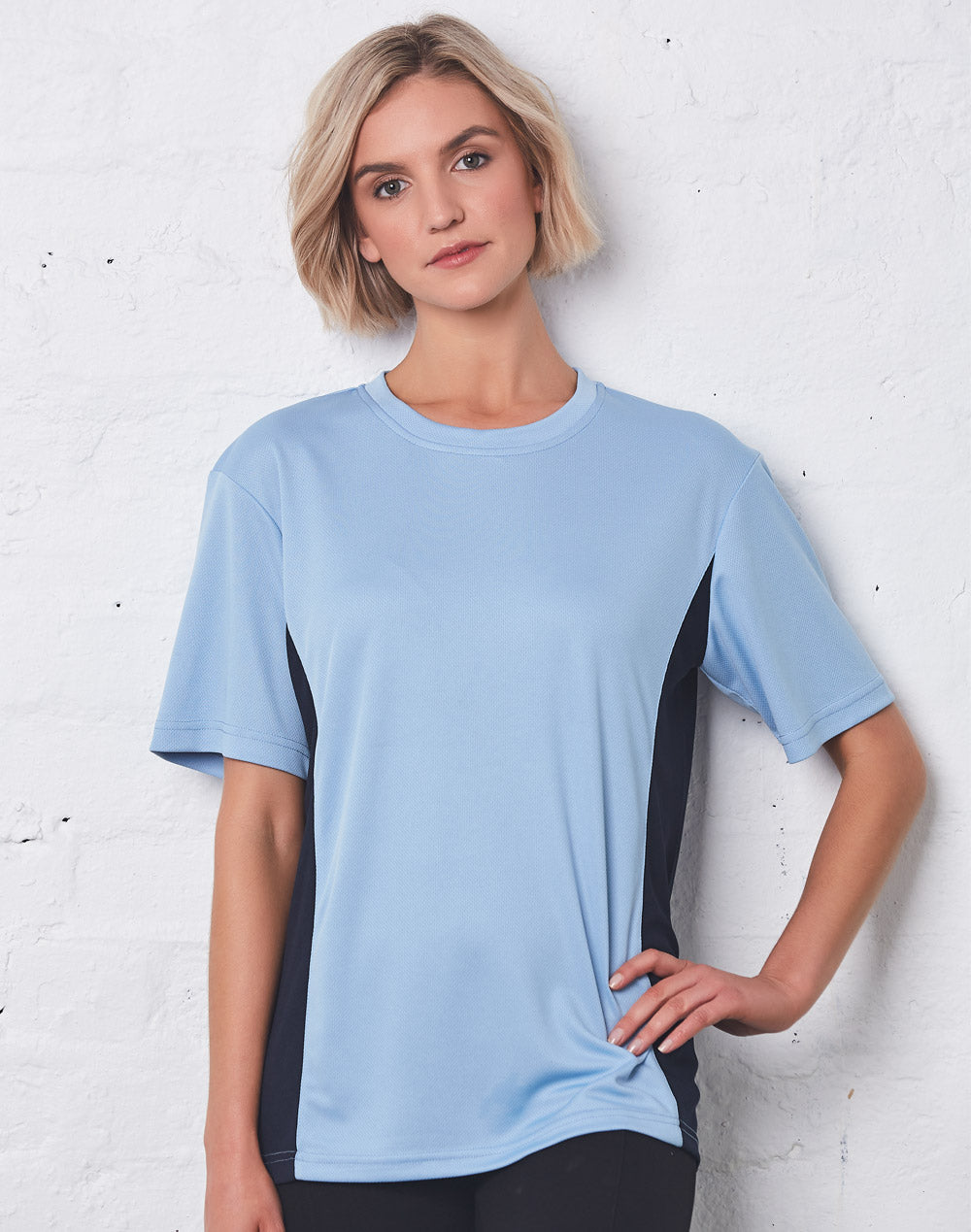 Teammate Tee Unisex - Skyblue/Navy - View