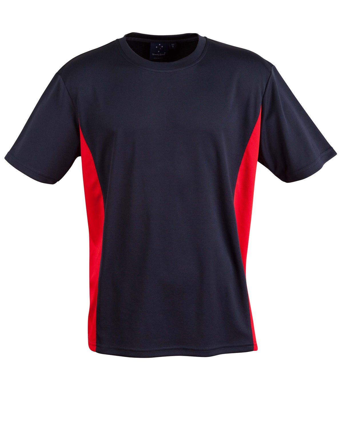 Teammate Tee Unisex - Navy/Red - Front