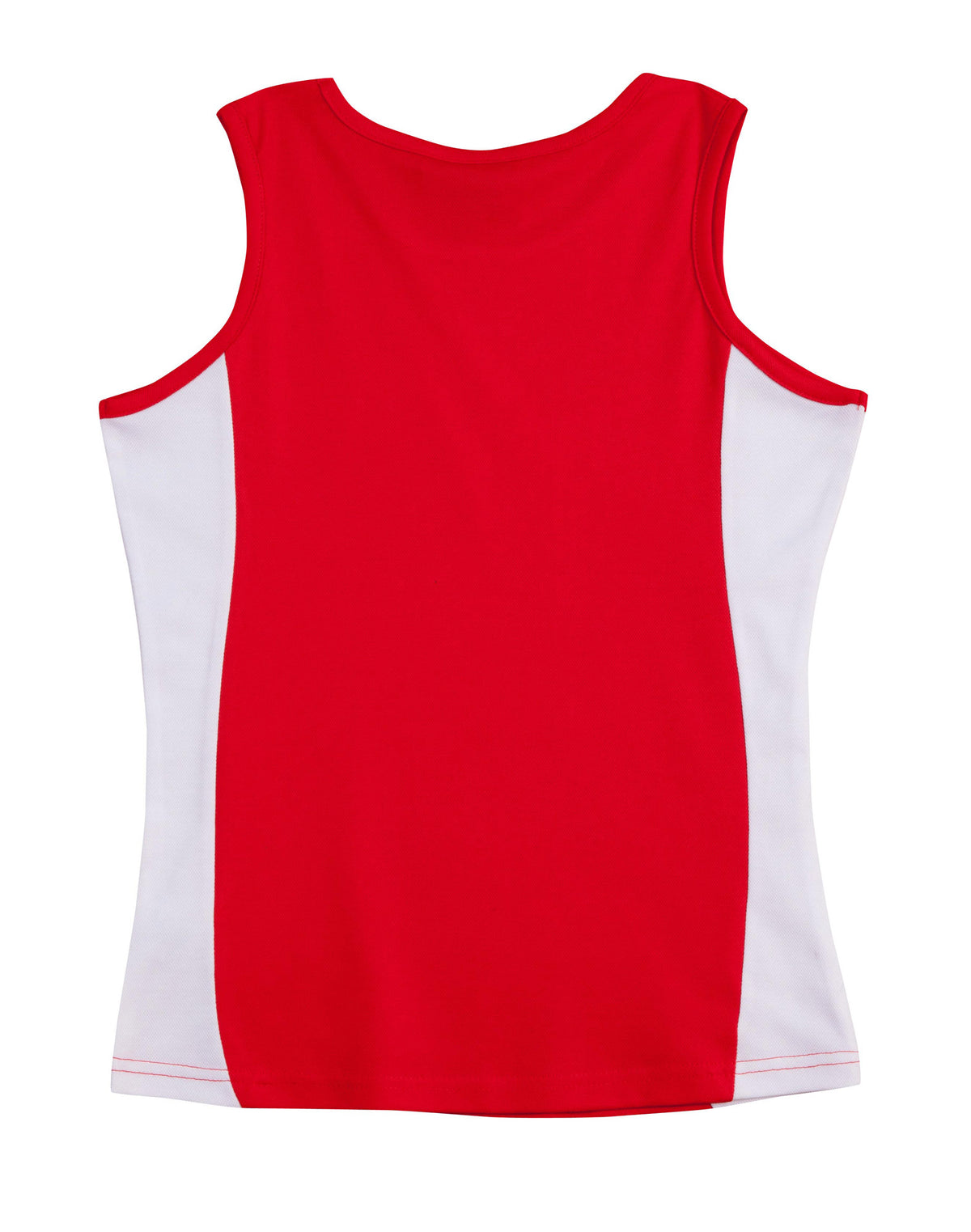 Teammate Singlet Ladies' - Red/White - Back