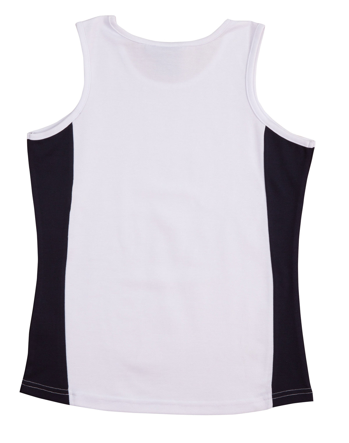 Teammate Singlet Ladies' - White/Navy - Back