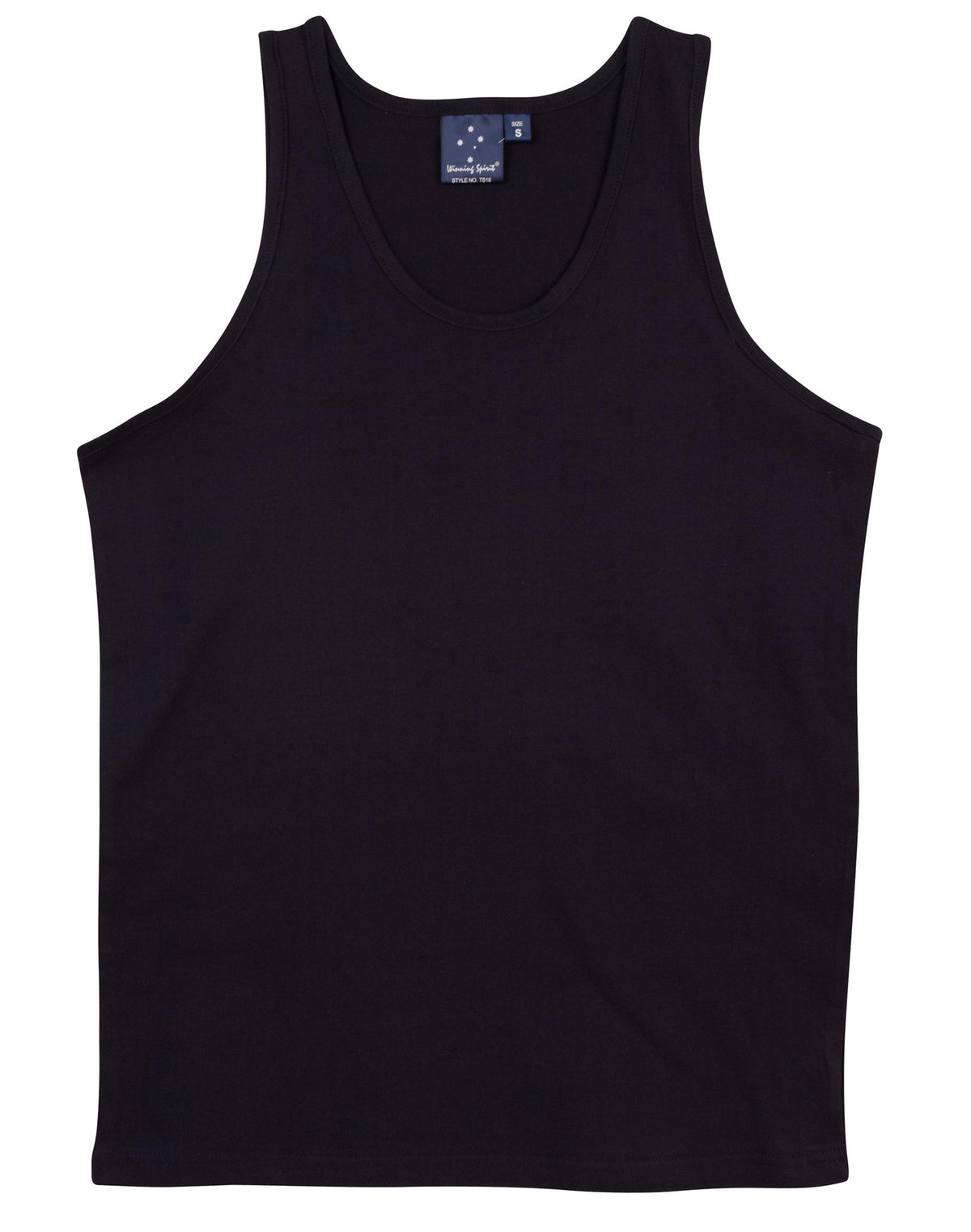 Trainer's Cotton Singlet Men's - Navy - Front