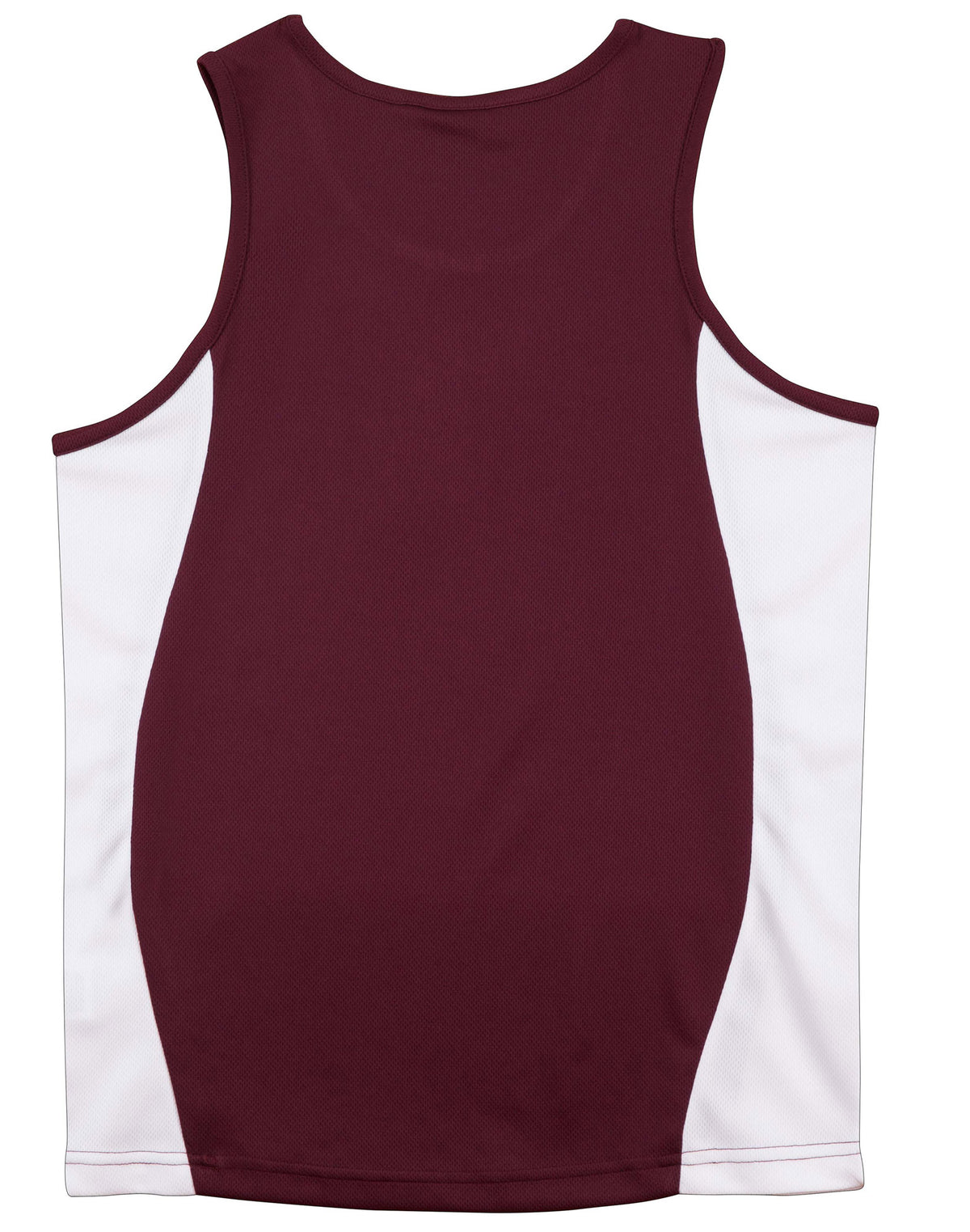 Teammate Singlet Men's - Maroon/White - Back