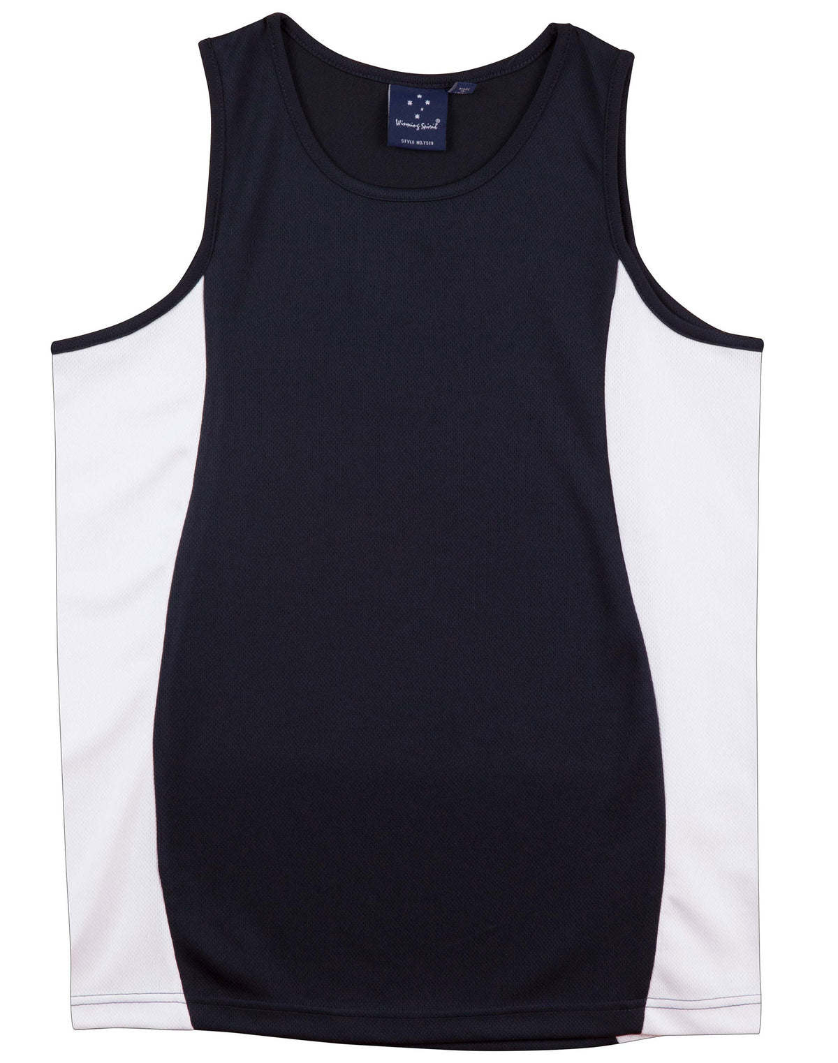 Teammate Singlet Men's - Navy/White - Front