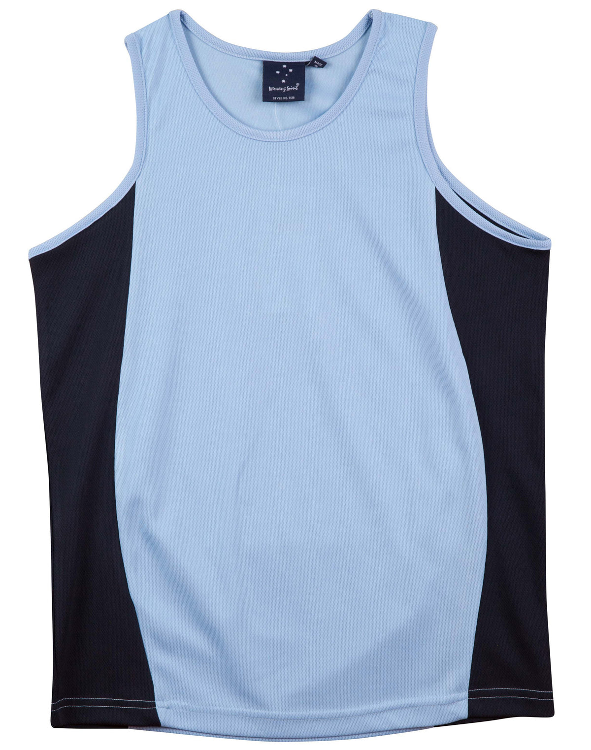 Teammate Singlet Men's - Skyblue/Navy - Front