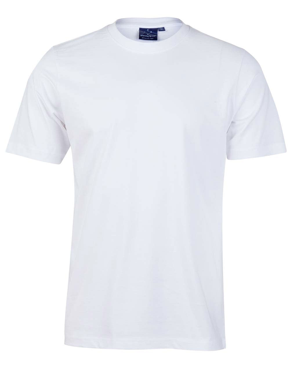 Budget Unisex Tee Shirt - White - Front