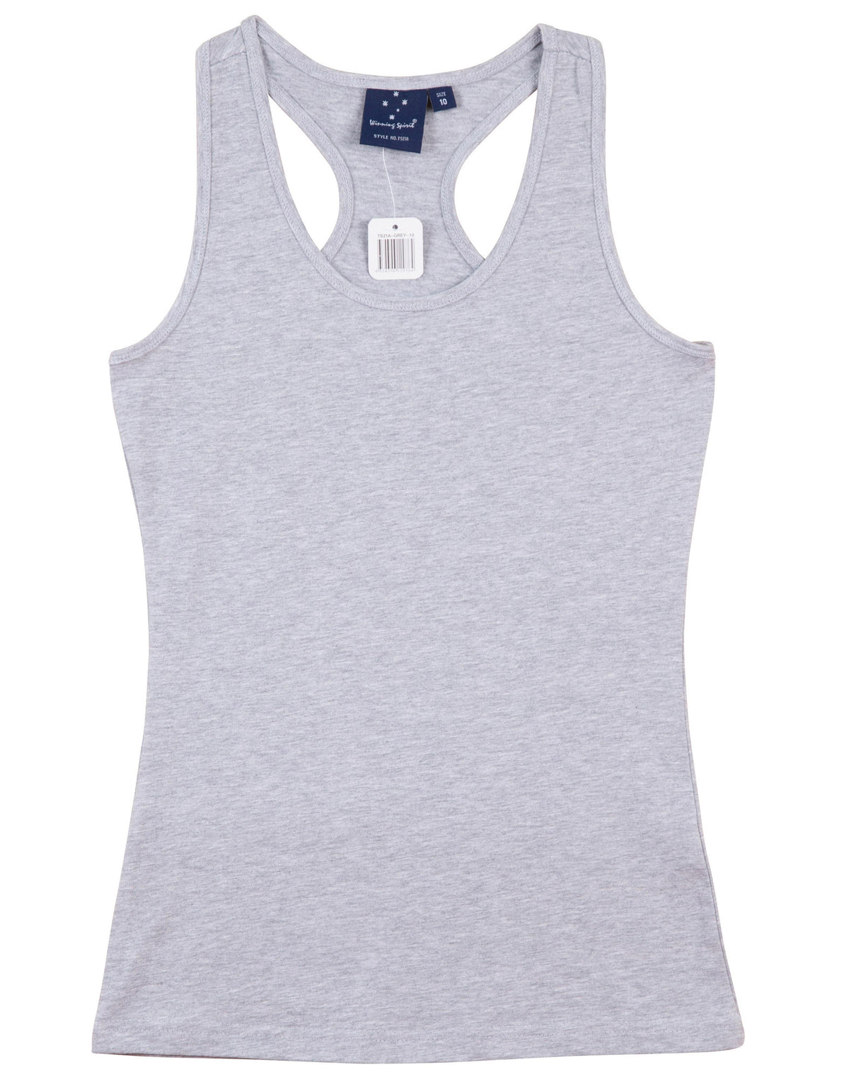 Stretch Raceback Singlet Ladies' - Grey - Front