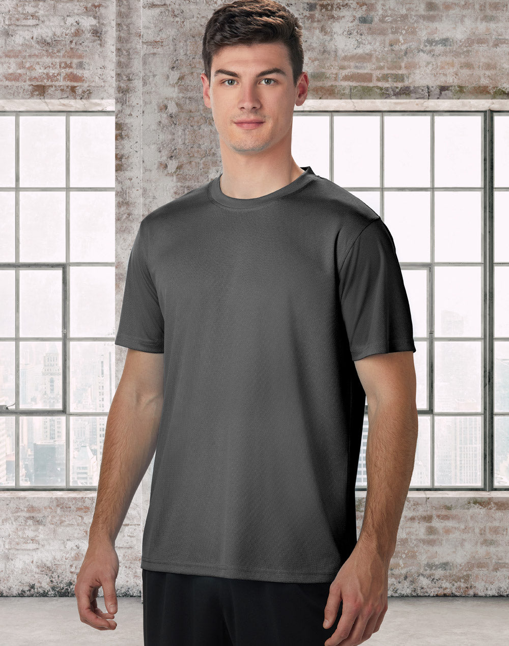 Cool Tee Unisex - Charcoal - Model